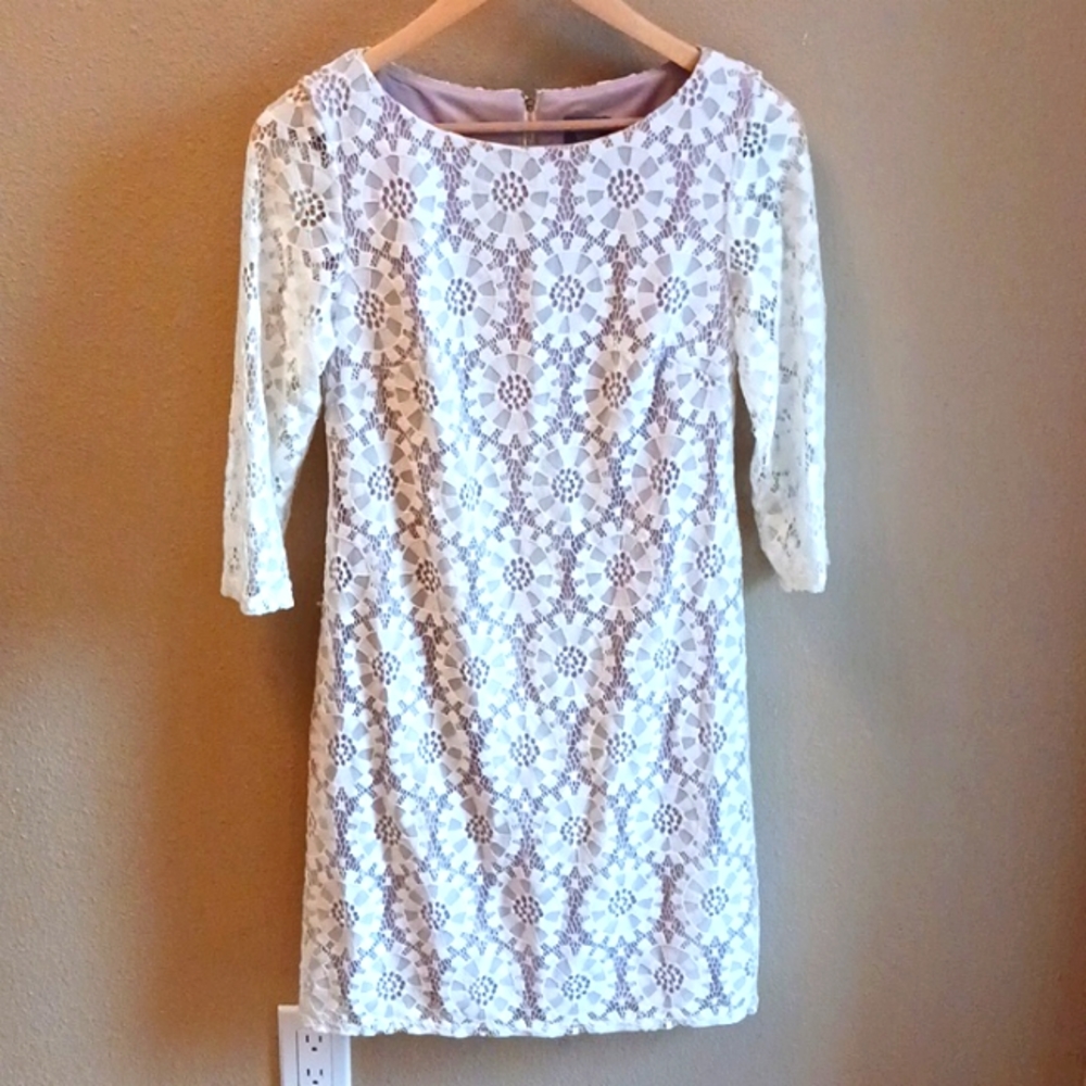Vince Camuto Lace 3/4 Sleeve Dress, Womens Size 4